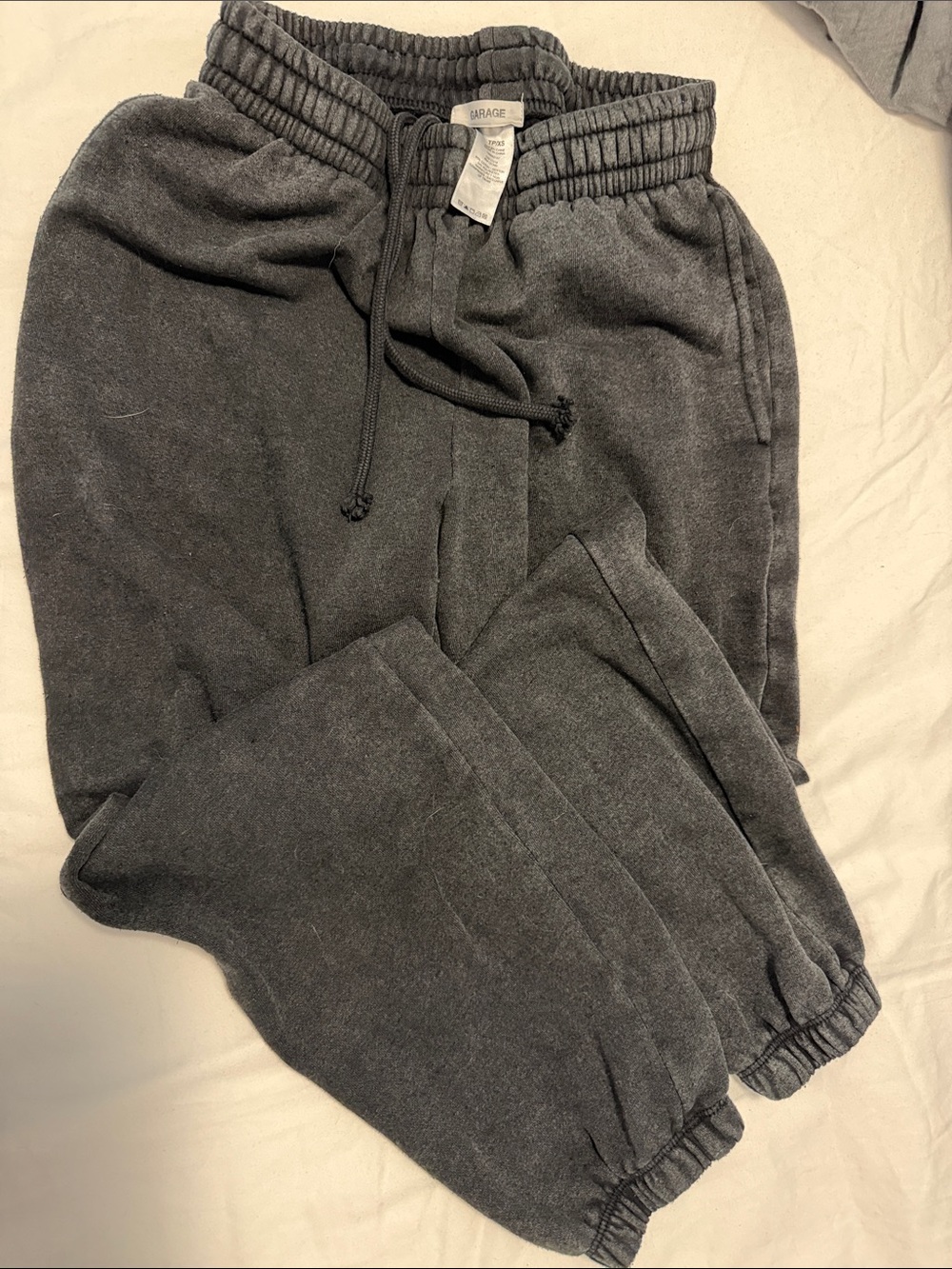 Garage Women XS Charcoal Gray Drawstring Sweatpants